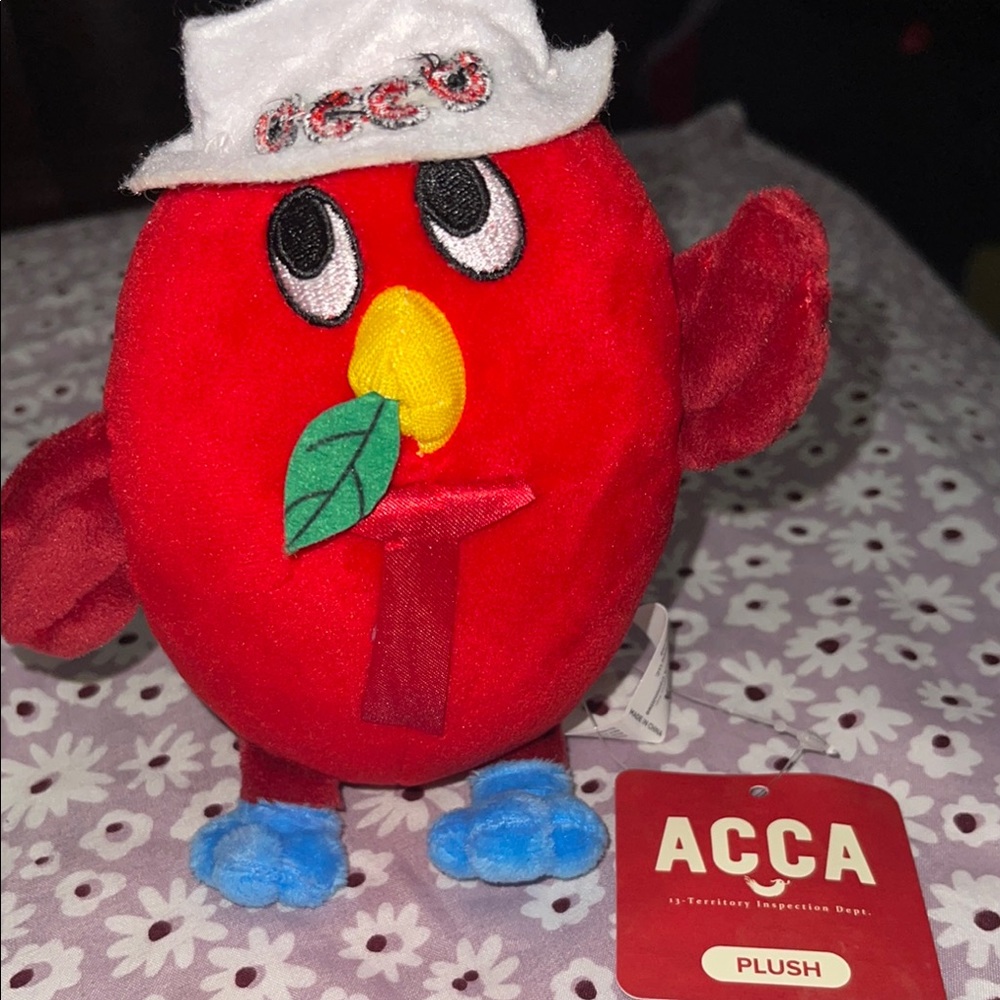 2021 ACCA 13 Territory Inspection Dept. Plush Loot Anime Red Bird 5" with Tag